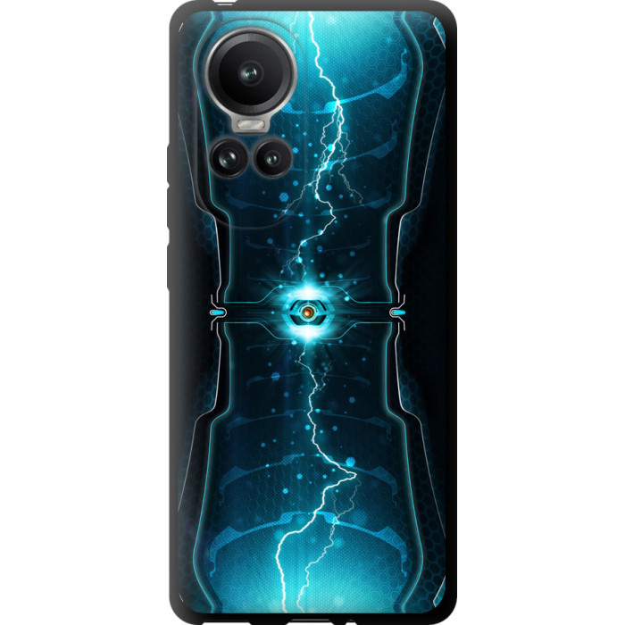 Чехол на Oppo Reno10 Pro Молнии в цилиндре 