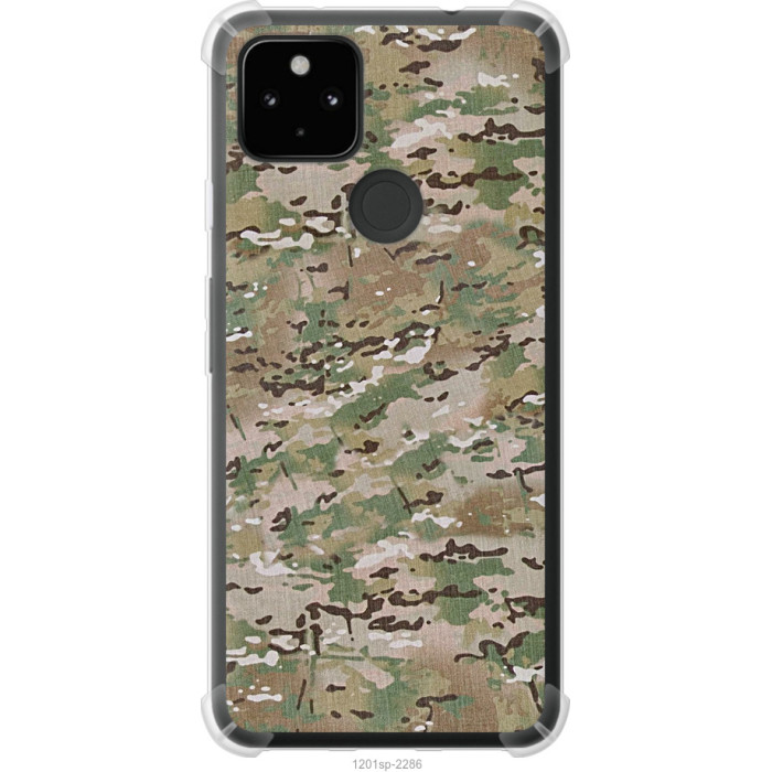 Чохол-накладка (панель) на Google Pixel 5A Камуфляж v5 