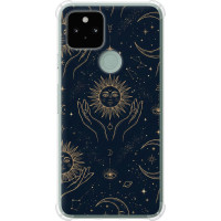 Чохол-накладка (панель) на Google Pixel 5 Celestial Harmony: Sun & Moon Gold Mystic Pattern  (EDP-6778sp-2044)