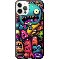 Чохол-накладка (панель) на iPhone 12 Pro Смішні монстри  (5549b-2052)