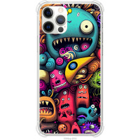 Чохол-накладка (панель) на iPhone 12 Pro Смішні монстри  (EDP-5549sp-2052)