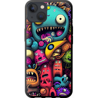 Чохол-накладка (панель) на iPhone 13 Смішні монстри  (EDP-5549b-2374)