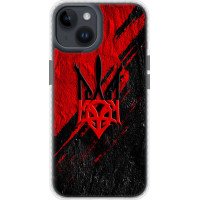 Чохол-накладка (панель) на iPhone 14 Герб v4  (EDP-5293pc-2648)