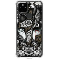 Чохол-накладка (панель) на Google Pixel 5A Тату Вікінг  (EDP-4098sp-2286)