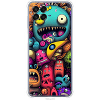 Чохол-накладка (панель) на Samsung Galaxy M33 M336B Смішні монстри  (EDP-5549sp-2633)