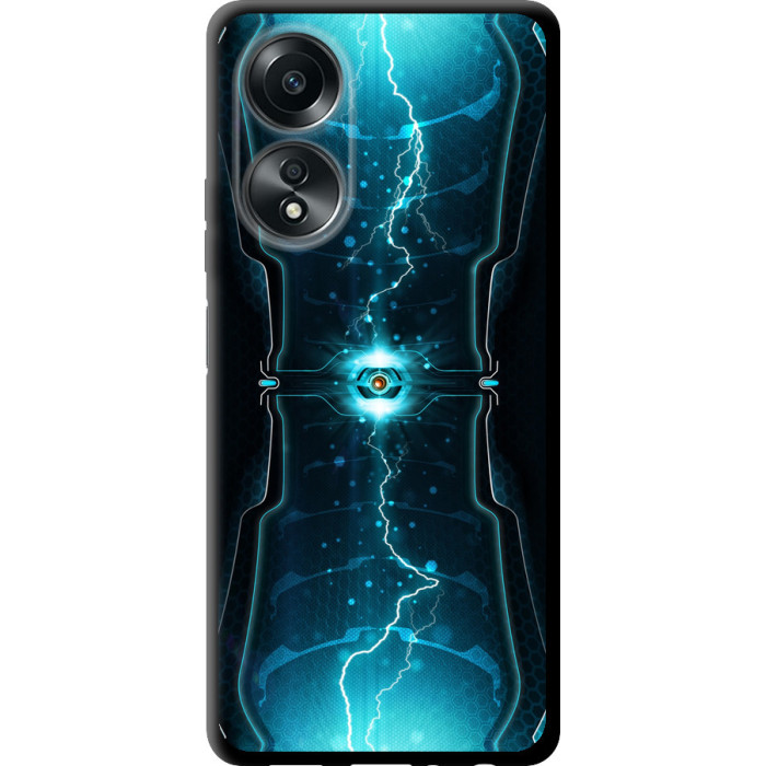 Чехол на Oppo A58 4G Молнии в цилиндре 
