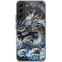 Чохол-накладка (панель) на Samsung Galaxy S22 Plus Водяний дракон  (EDP-6113pc-2495)
