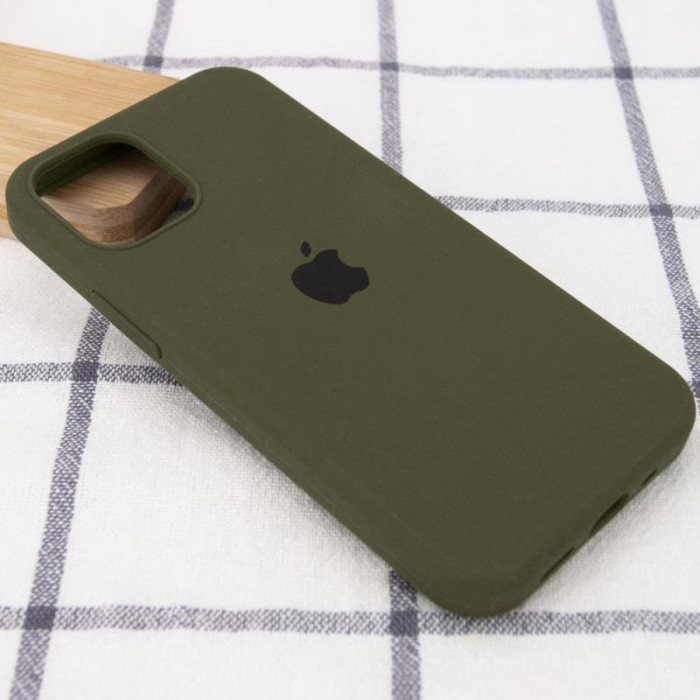 Чохол Silicone Case Full Protective (AA) для Apple iPhone 14 Plus Зелений/Dark Olive  (ITS-L-00000055729_36)