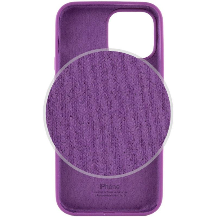 Чохол Silicone Case Full Protective (AA) для Apple iPhone 15 Plus Фіолетовий/Grape