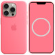 Чохол Silicone case (AAA) with Magsafe and Animation для Apple iPhone 15 Pro  Рожевий/Pink