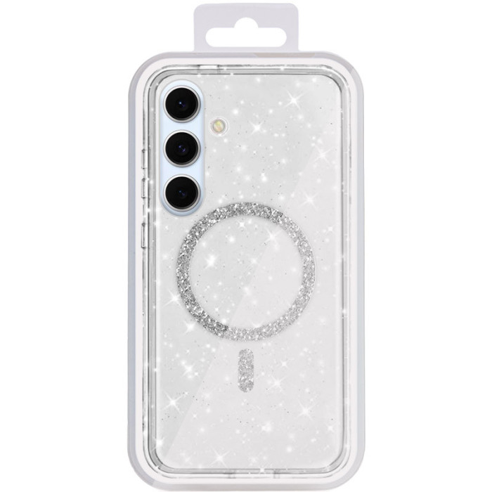 Чохол TPU Eclipse Sparkle (MagFit) для Samsung Galaxy S25+ Transparent