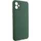 Чохол TPU GETMAN Liquid Silk Full Camera для Samsung Galaxy A06 Зелений/Dark green