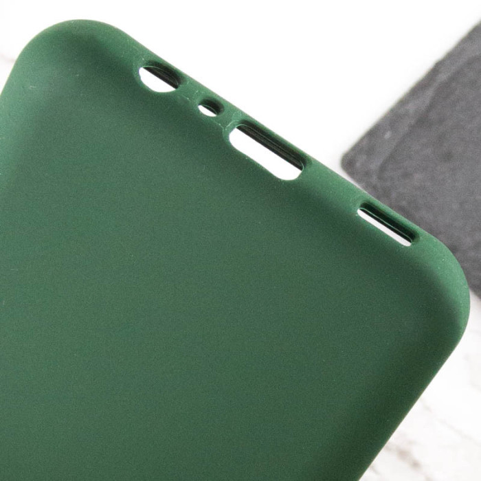 Чохол TPU GETMAN Liquid Silk Full Camera для Samsung Galaxy A06 Зелений/Dark green