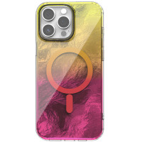 Чохол TPU Shiny Mountain (MagFit) для Apple iPhone 15 Pro  Yellow/Pink  (ITS-L-00000077653_7)
