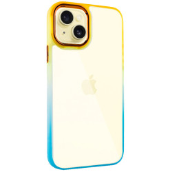 Чохол TPU+PC Fresh sip series для Apple iPhone 14 Plus Бірюзовий/Помаранчевий  (ITS-00000055585_2)