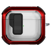 Футляр протиударний Locking Button для навушників Airpods 3 Red