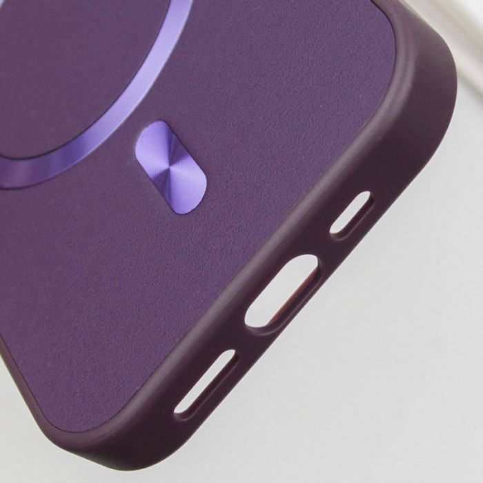 Шкіряний чохол SnapCase with MagSafe для Apple iPhone 15 Pro  Dark Purple