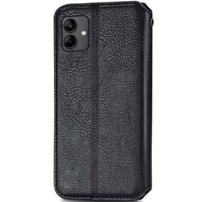 Шкіряний чохол-книжка GETMAN Cubic (PU) для Samsung Galaxy A06 Чорний