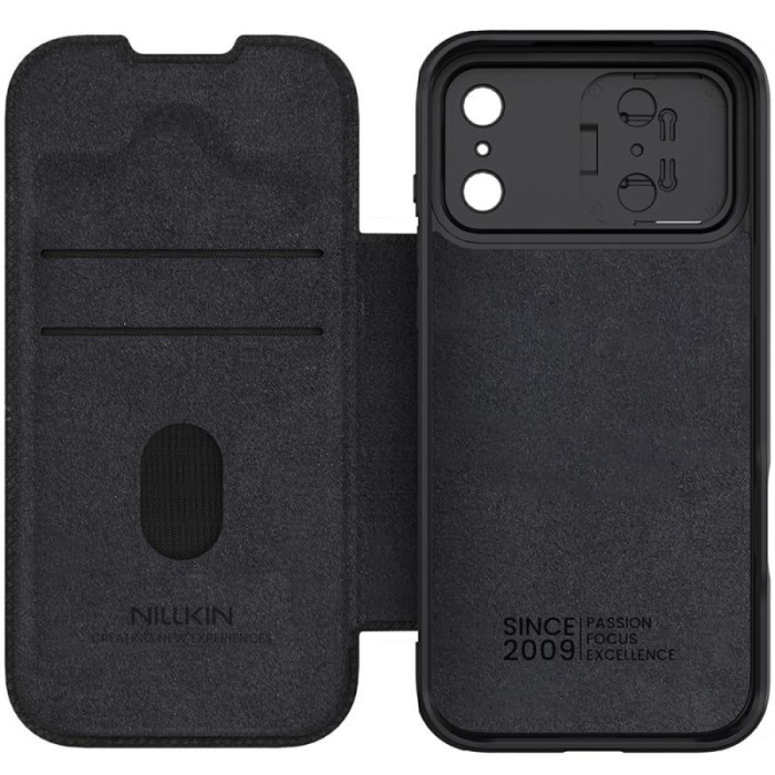 Шкіряний чохол-книжка Nillkin Qin Pro Camshield для Apple iPhone 17 Pro Max (6.9') Black