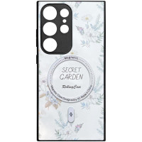 TPU+PC чохол Secret Garden with MagFit для Samsung Galaxy S24 Ultra White  (ITS-L-00000074747_5)