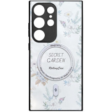 TPU+PC чохол Secret Garden with MagFit для Samsung Galaxy S24 Ultra White  (ITS-L-00000074747_5)
