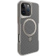 TPU+PC чохол Metal Buttons with MagSafe Carbon Ring для Apple iPhone 16 Pro Max (6.9') Сірий