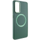 TPU чохол Bonbon Metal Style with MagSafe для Samsung Galaxy A55 Зелений/Army Green