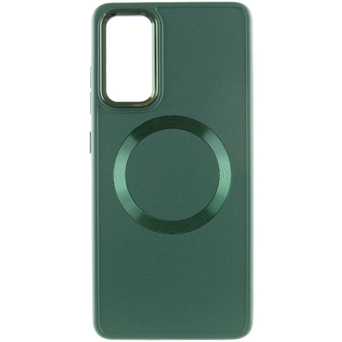 TPU чохол Bonbon Metal Style with MagSafe для Samsung Galaxy A55 Зелений/Army Green