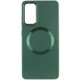 TPU чохол Bonbon Metal Style with MagSafe для Samsung Galaxy A55 Зелений/Army Green
