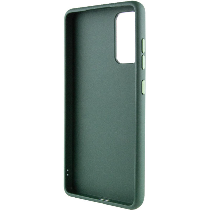 TPU чохол Bonbon Metal Style with MagSafe для Samsung Galaxy A55 Зелений/Army Green