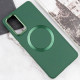 TPU чохол Bonbon Metal Style with MagSafe для Samsung Galaxy A55 Зелений/Army Green