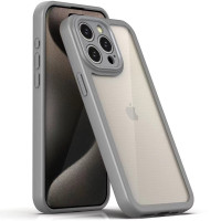 TPU чохол Transparent + Colour 1,5mm для Apple iPhone 14 Pro Max Grey  (ITS-L-00000070571_2)