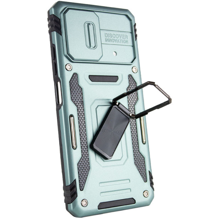Ударостійкий чохол Camshield Army Ring для Xiaomi Poco X5 Pro 5G/Note 12 Pro 5G Зелений/Light Green  (ITS-L-00000064646_2)