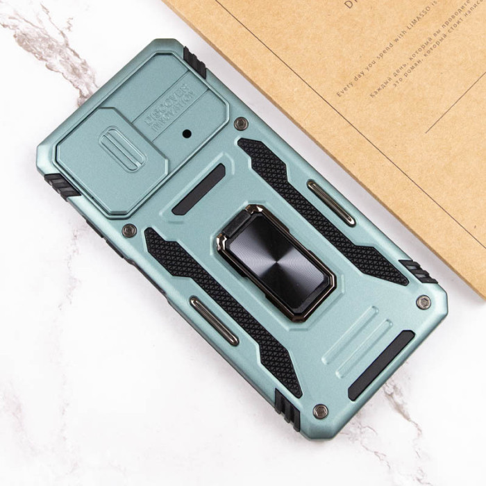 Ударостійкий чохол Camshield Army Ring для Xiaomi Poco X5 Pro 5G/Note 12 Pro 5G Зелений/Light Green  (ITS-L-00000064646_2)