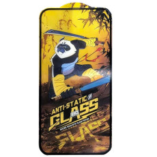 Захисне скло 5D Anti-static Panda (тех.пак) для Apple iPhone 15/16  Чорний