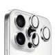Захисне скло BlueO Metal на камеру для Apple iPhone 16 Pro/16 Pro Max/15 Pro/15 Pro Max Срібний/Silver Diamond