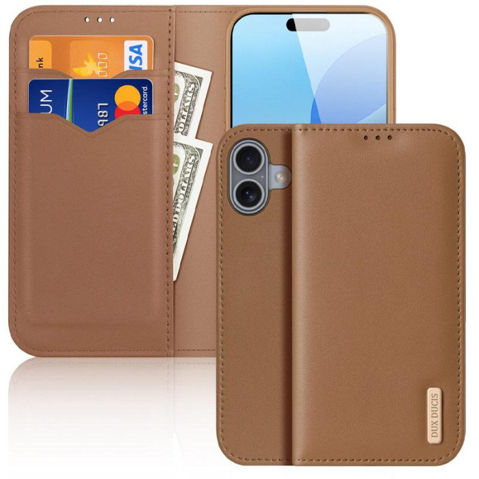 Чохол-книжка Dux Ducis Hivo для Apple iPhone 17 (6.3') Brown