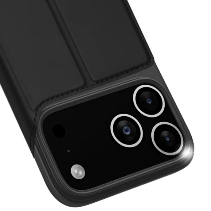 Чохол-книжка Dux Ducis з кишенею для візиток для Apple iPhone 17 Pro Max (6.9') Чорний