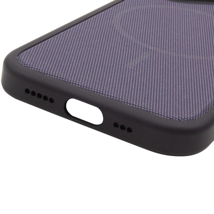 Чохол PC TechWoven Hybrid with MagSafe для Apple iPhone 17 (6.3') Black/Purple