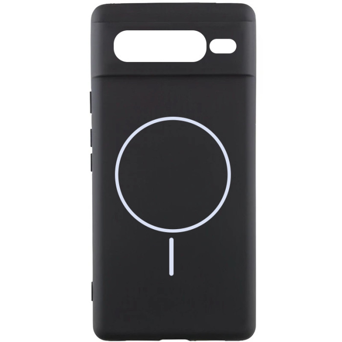 Чохол Silicone Cover Lakshmi Full Camera (AA) з Magnetic Fit для Google Pixel 7 Pro Чорний/Black