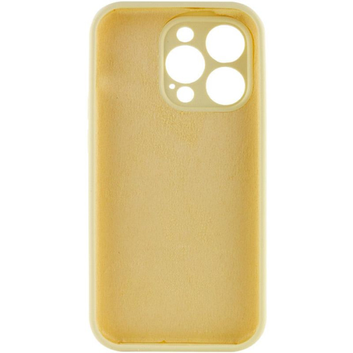 Чохол Silk Full Camera Protective (AA) NO LOGO для Apple iPhone 14 Pro  Жовтий/Mellow Yellow