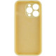 Чохол Silk Full Camera Protective (AA) NO LOGO для Apple iPhone 14 Pro  Жовтий/Mellow Yellow
