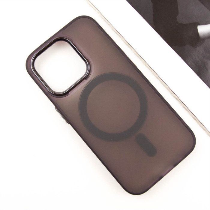 Чохол TPU+PC Lily with MagSafe для Apple iPhone 13 Pro Max Dark Purple