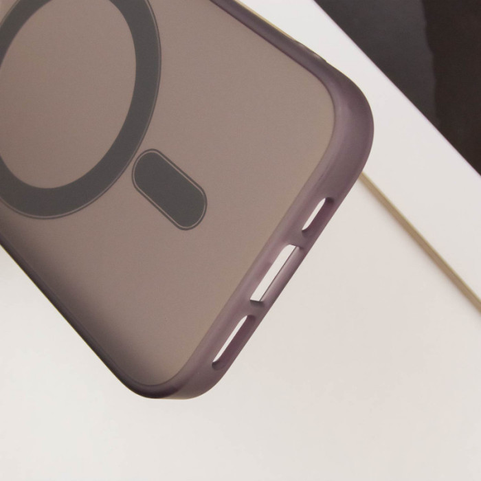 Чохол TPU+PC Lily with MagSafe для Apple iPhone 13 Pro Max Dark Purple