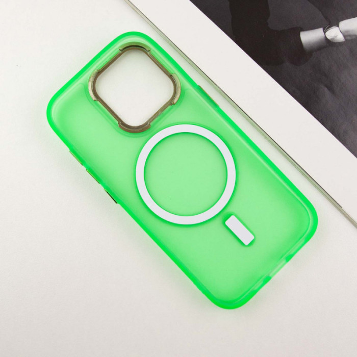 Чохол TPU+PC Lily with MagSafe для Apple iPhone 13 Pro Max Neon Green