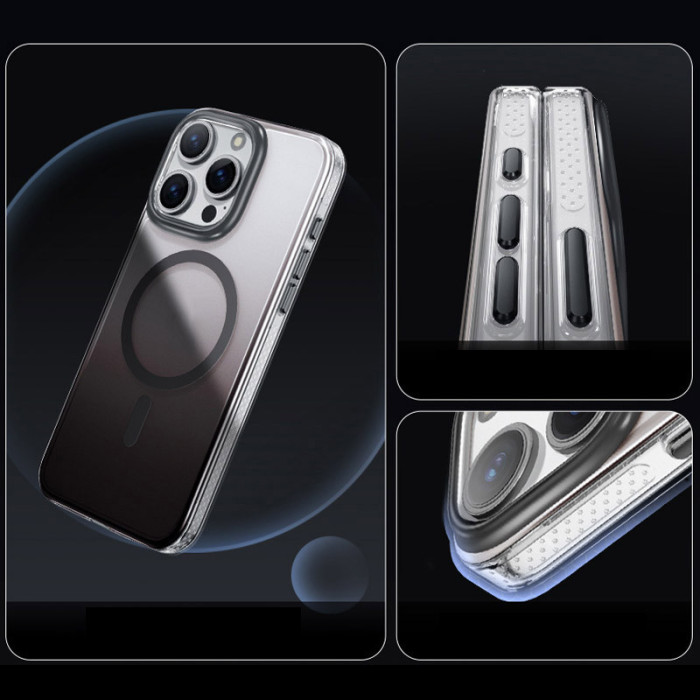 Чохол TPU+PC Shadow with MagSafe для Apple iPhone 15 Pro  Black