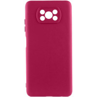 Чохол TPU GETMAN Liquid Silk Full Camera для Xiaomi Poco X3 NFC/Poco X3 Pro Бордовий/Marsala  (ITS-L-00000073796_1)