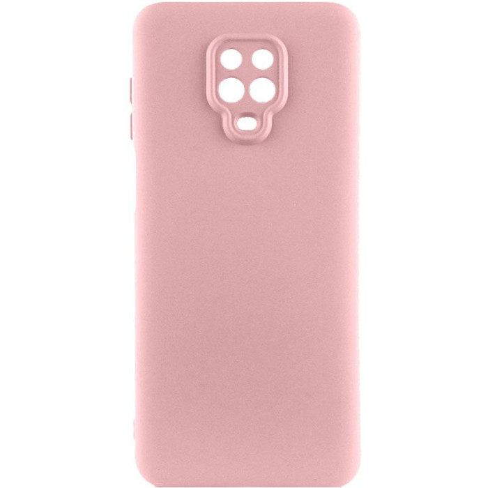 Чохол TPU GETMAN Liquid Silk Full Camera для Xiaomi Redmi Note 9s/Note 9 Pro/Note 9 Pro Max Рожевий/Pink