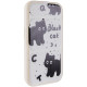 Чохол TPU Panel Stand для Apple iPhone 15 Pro Max Black Cat
