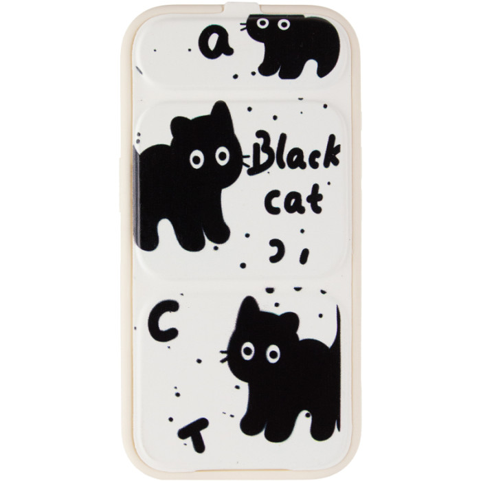 Чохол TPU Panel Stand для Apple iPhone 15 Pro Max Black Cat